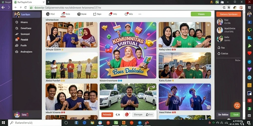 Fitur sosial yang memungkinkan interaksi dengan pemain lain.