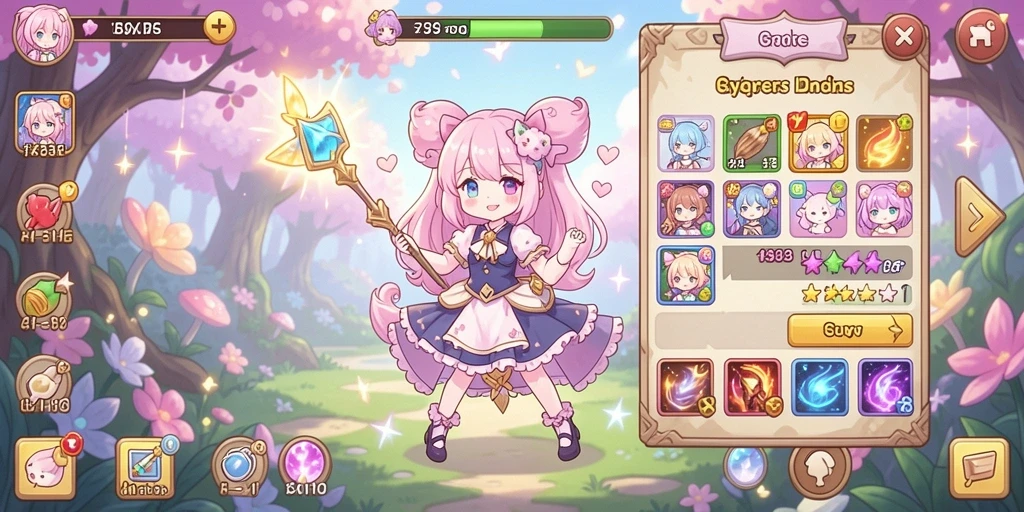 Screenshot aksi seru dalam permainan QQ1221.